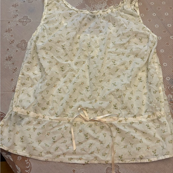 Ralph Lauren polo jeans company Cream Tie Front Ruffled Camisole - Picture 4 of 10